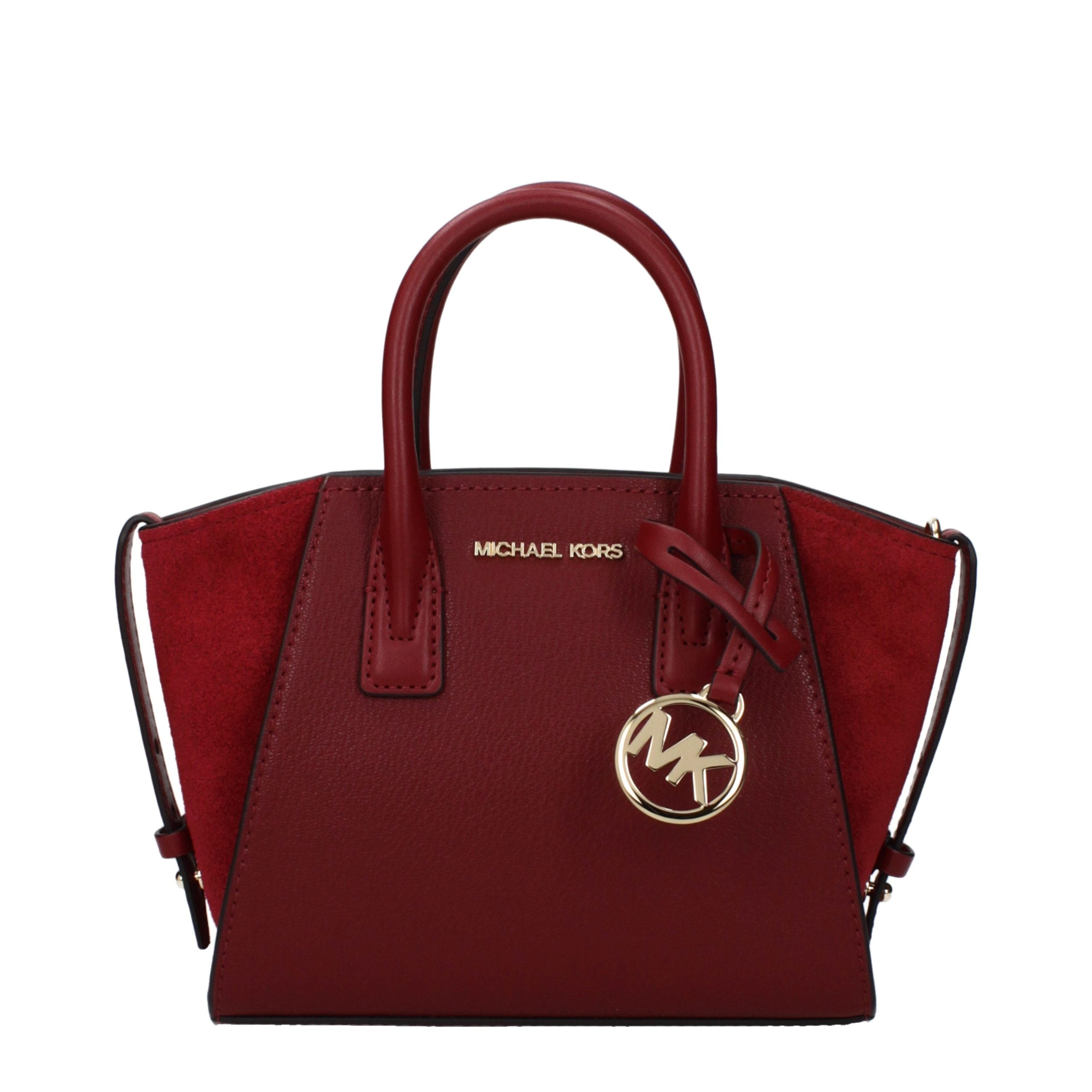 Michael Kors Red Leather Women's Handbag