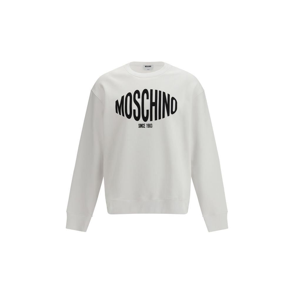 Moschino White Cotton Men's Sweatshirt