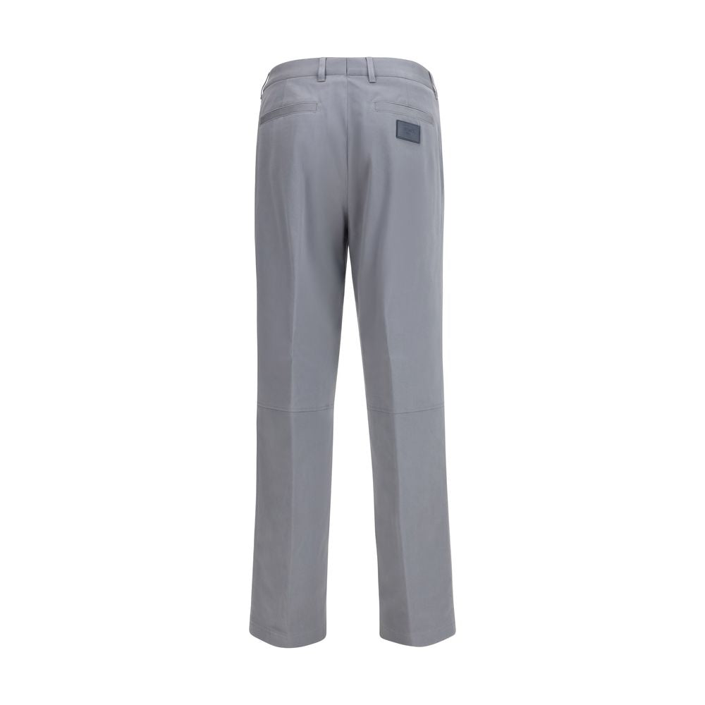 Fendi Gray Cotton Casual Men's Pants