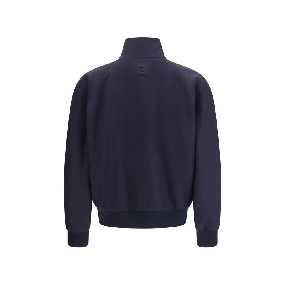 Fendi Blue Cashmere Men's Bomber