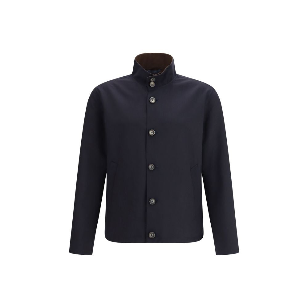 Herno Blue Elastane Men's Coat