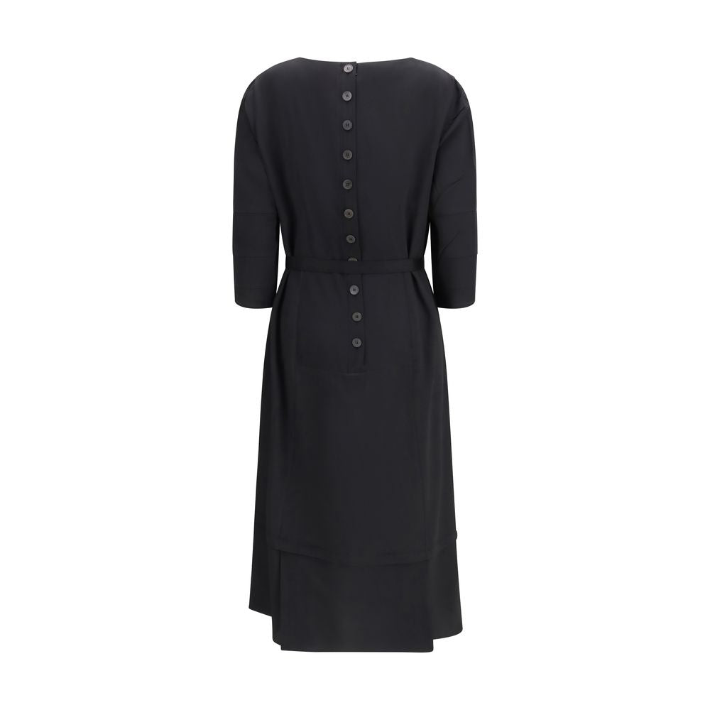 Prada Black Acetate Casual Women's Dress