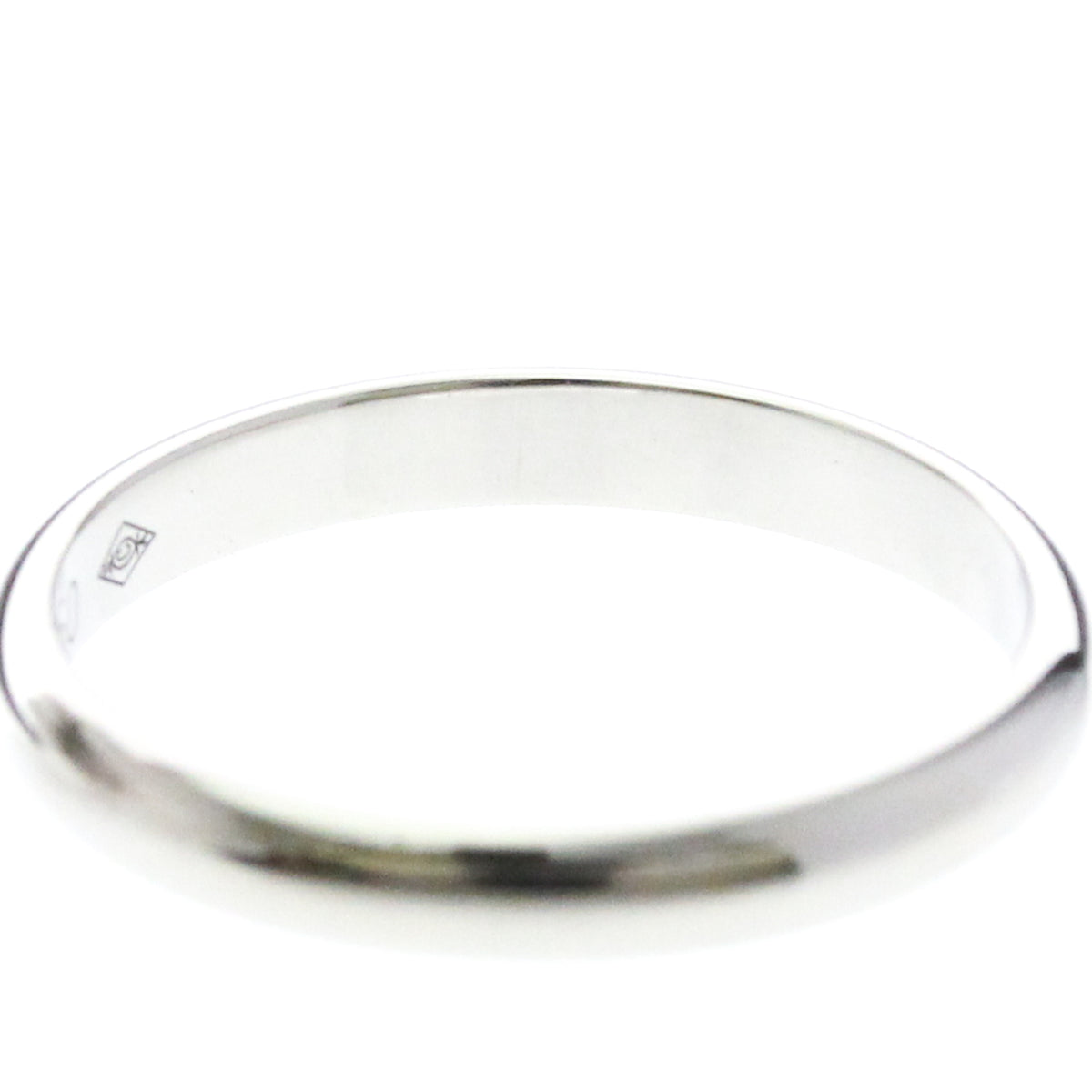 Cartier 1895 Wedding Band Platinum Silver Platinum Ring Jewelry (Pre-Owned)