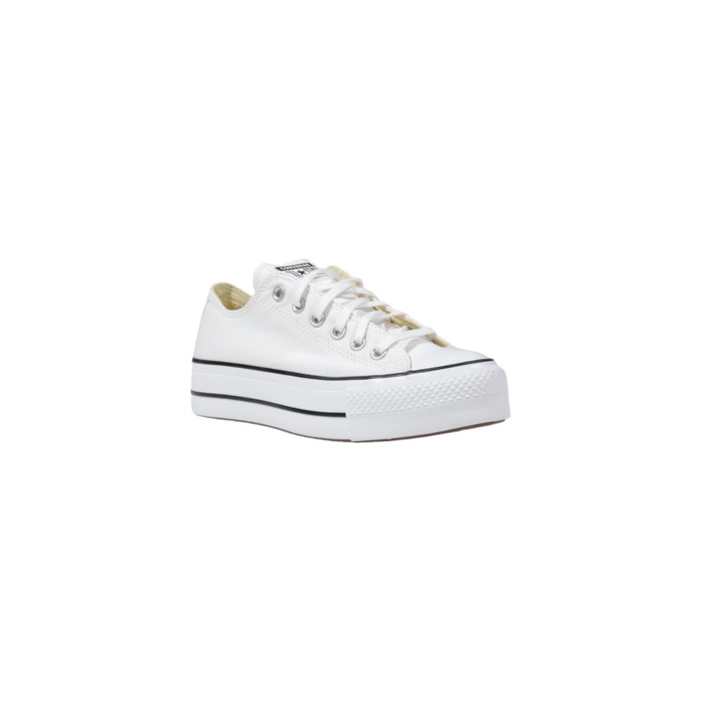 Converse White Fabric Platform Women's Sneakers