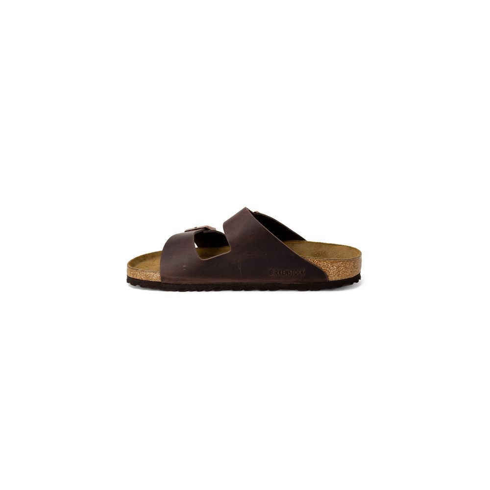 Birkenstock Brown Leather Men's Slippers