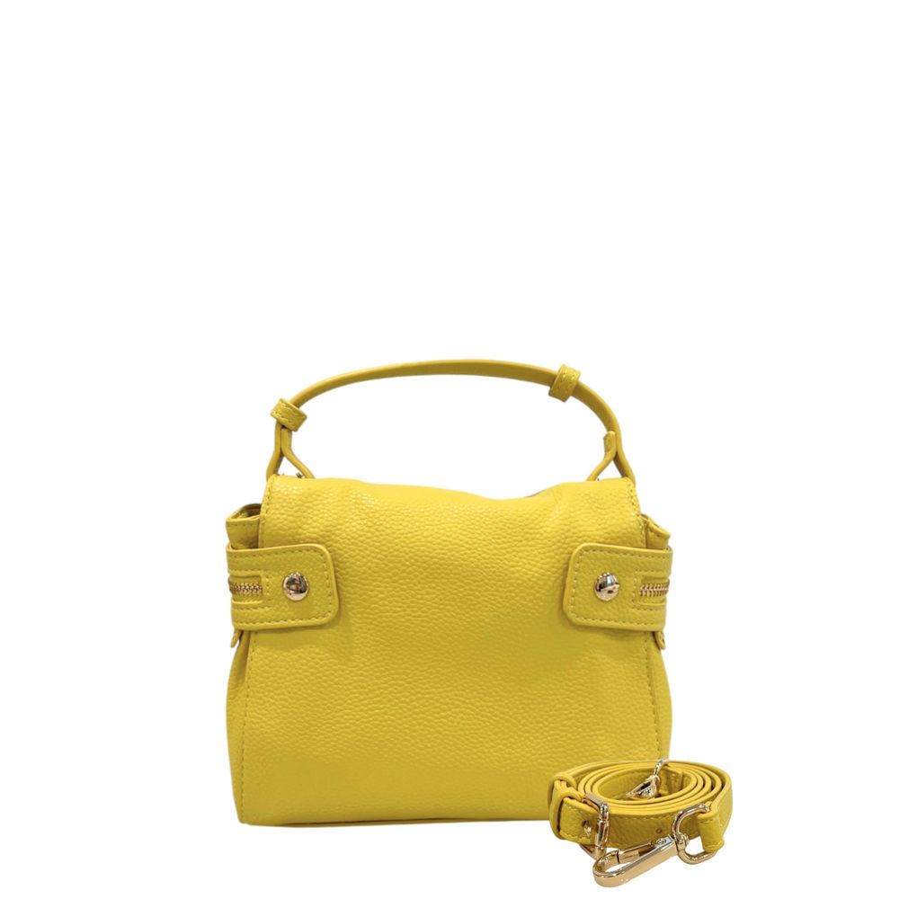 Twinset Yellow PU Women Women's Handbag