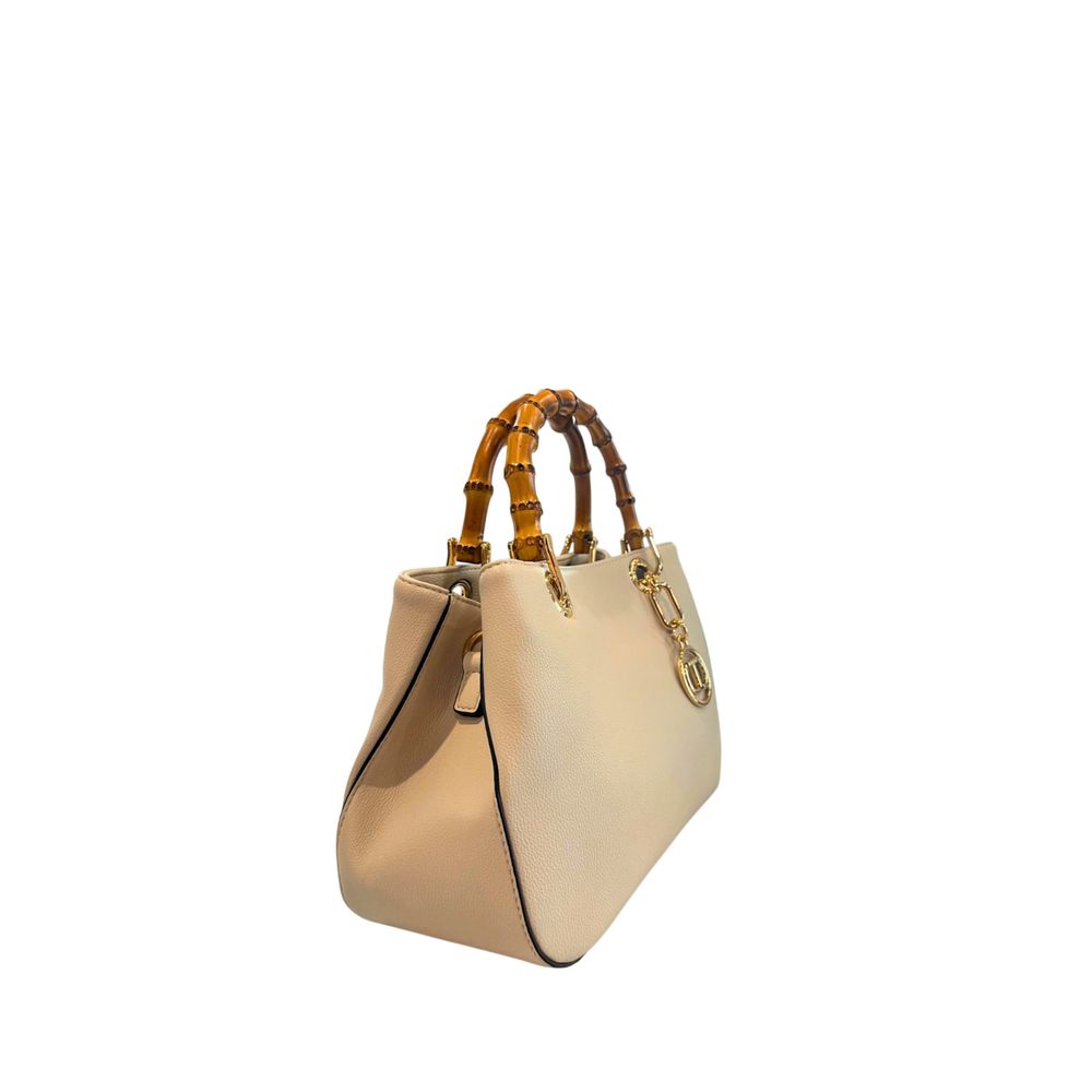 Twinset Beige PU Women Women's Handbag