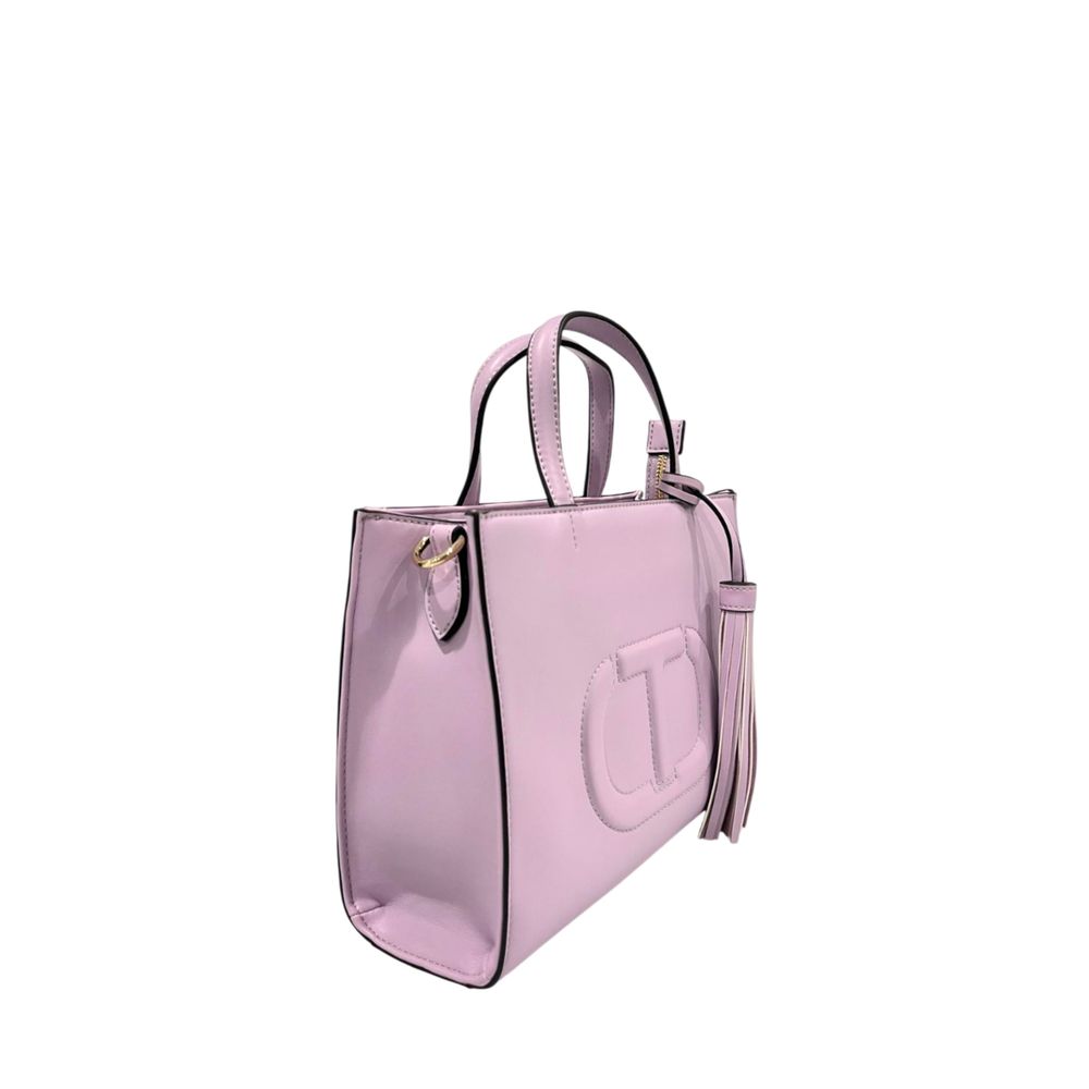 Twinset Purple PU Women Women's Handbag