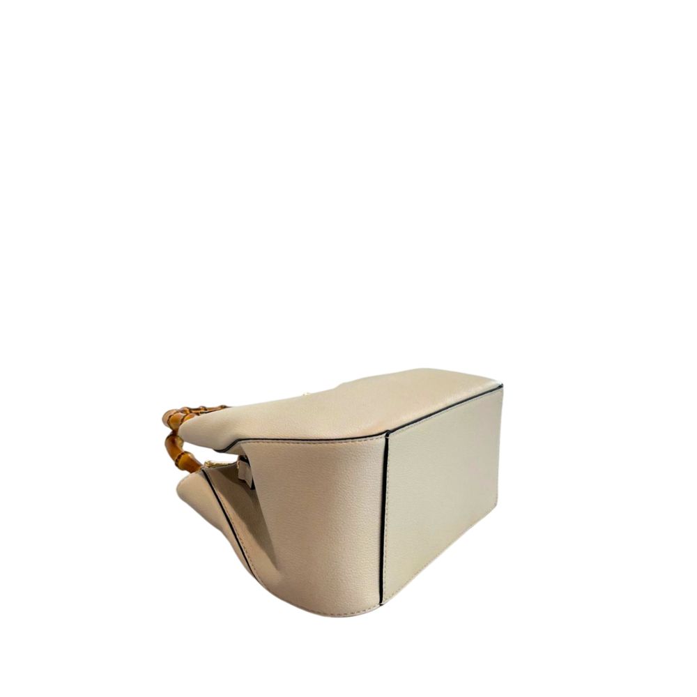 Twinset Beige PU Women Women's Handbag