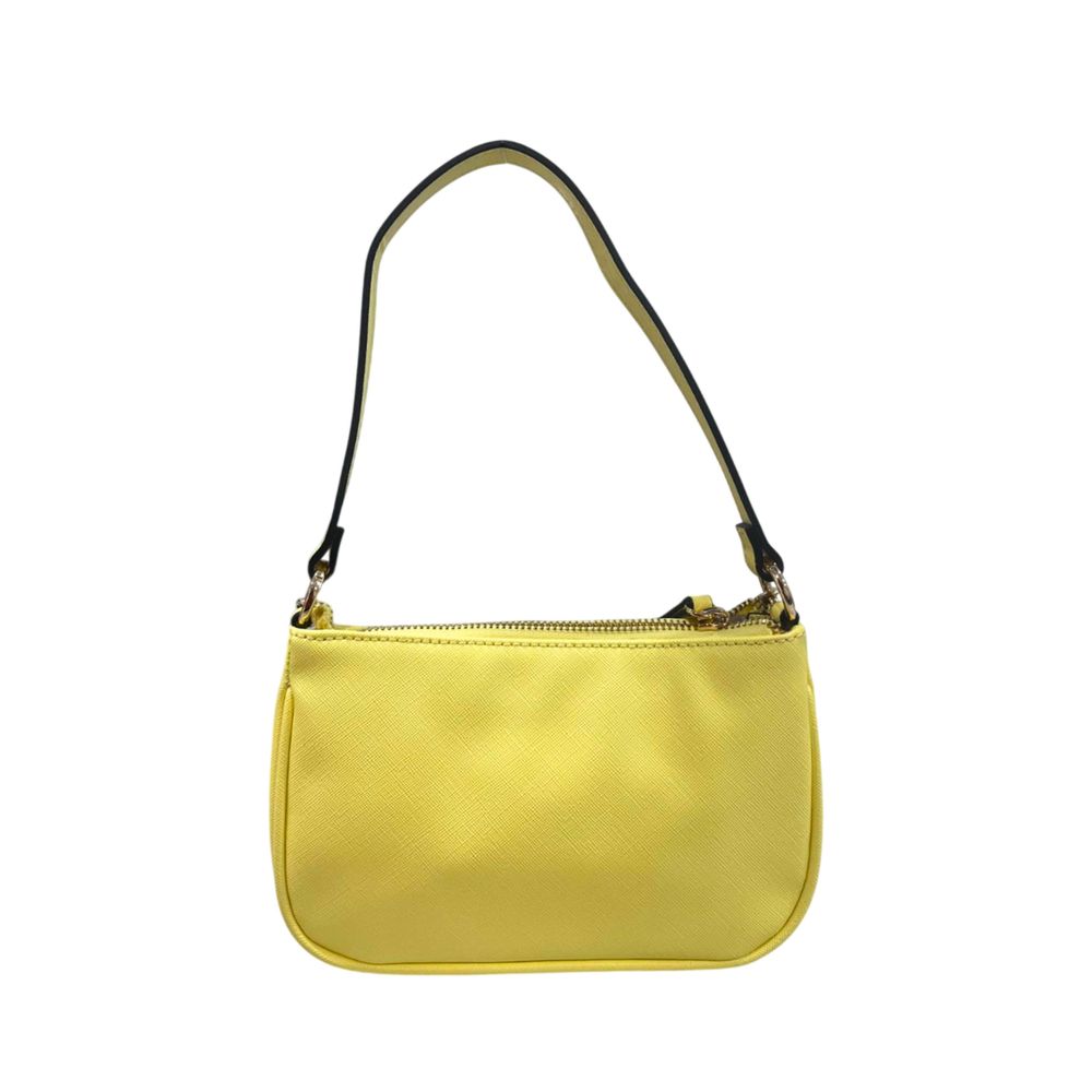 Twinset Yellow PU Women Shoulder Women's Bag