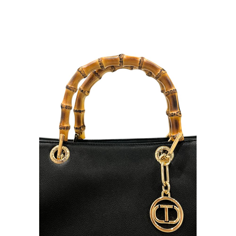 Twinset Black PU Women Women's Handbag