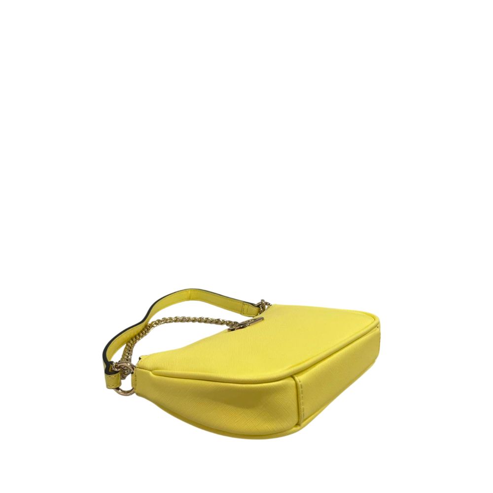Twinset Yellow PU Women Shoulder Women's Bag