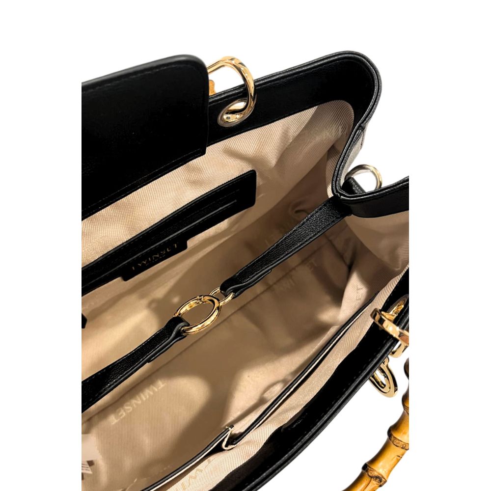 Twinset Black PU Women Women's Handbag