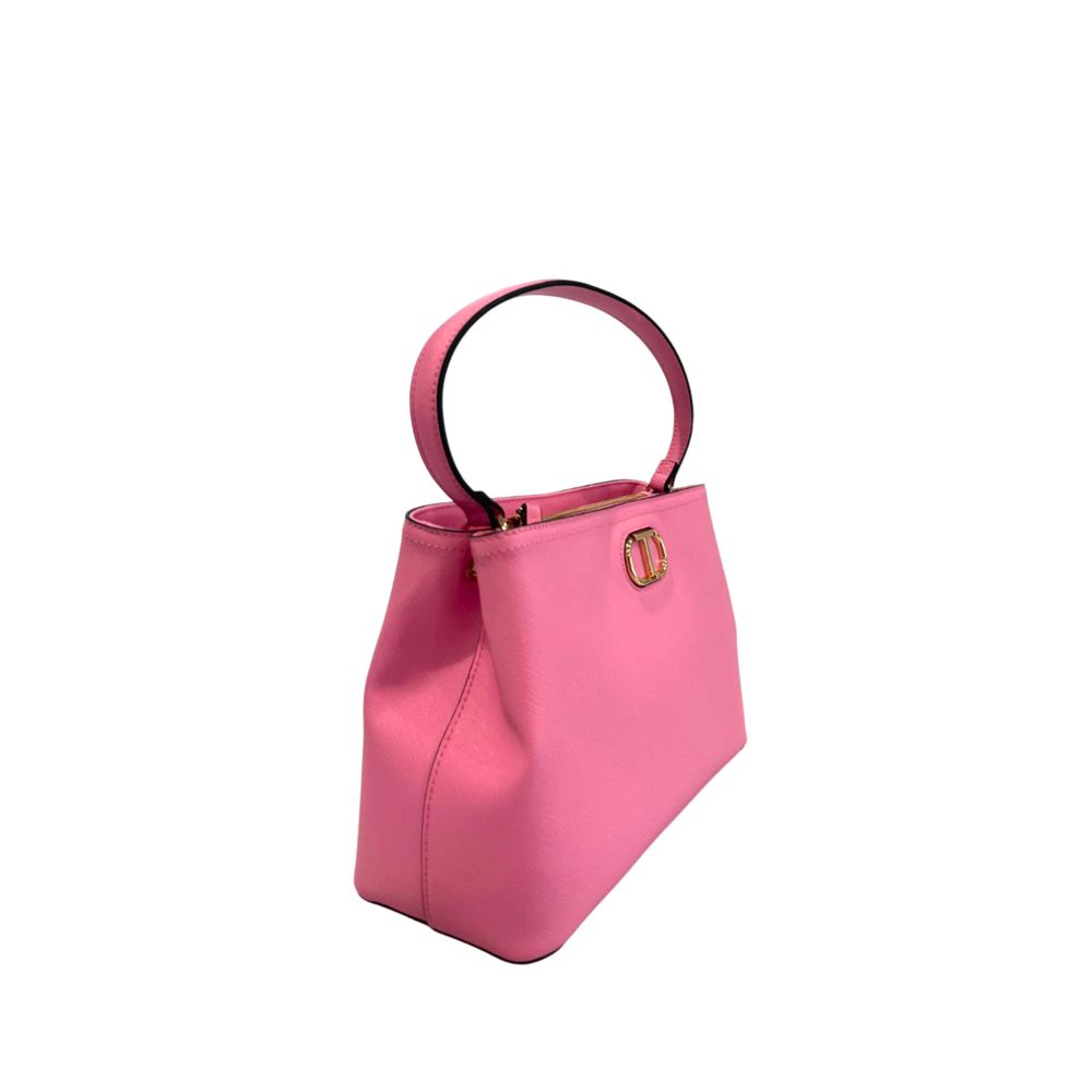 Twinset Pink PU Women Women's Handbag