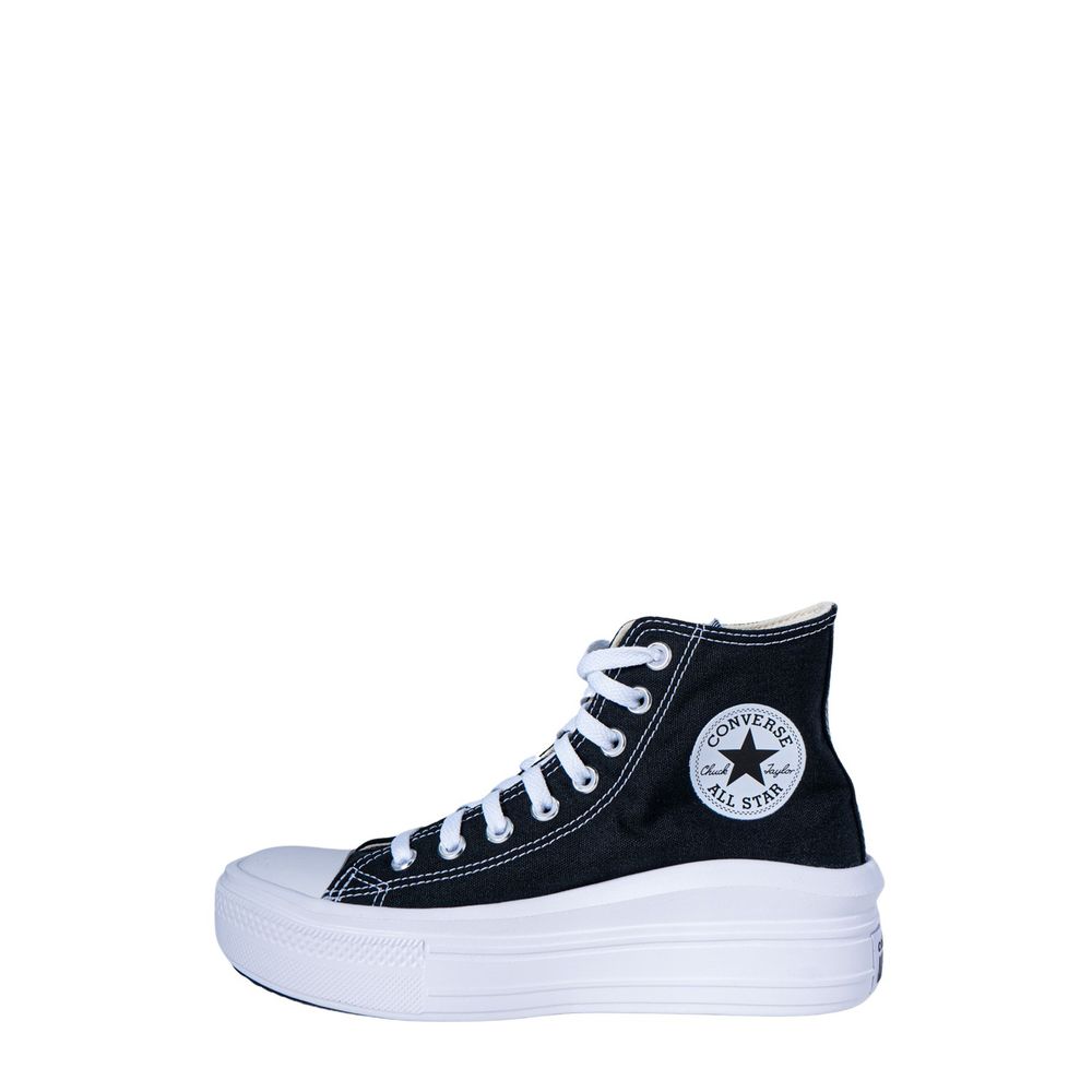 Converse Black Cotton Platform Women's Sneakers