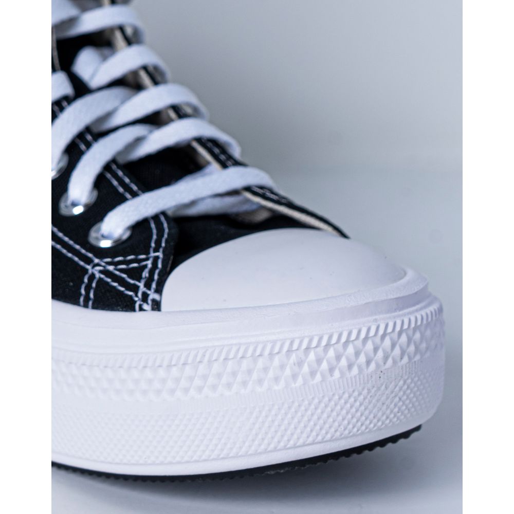 Converse Black Cotton Platform Women's Sneakers