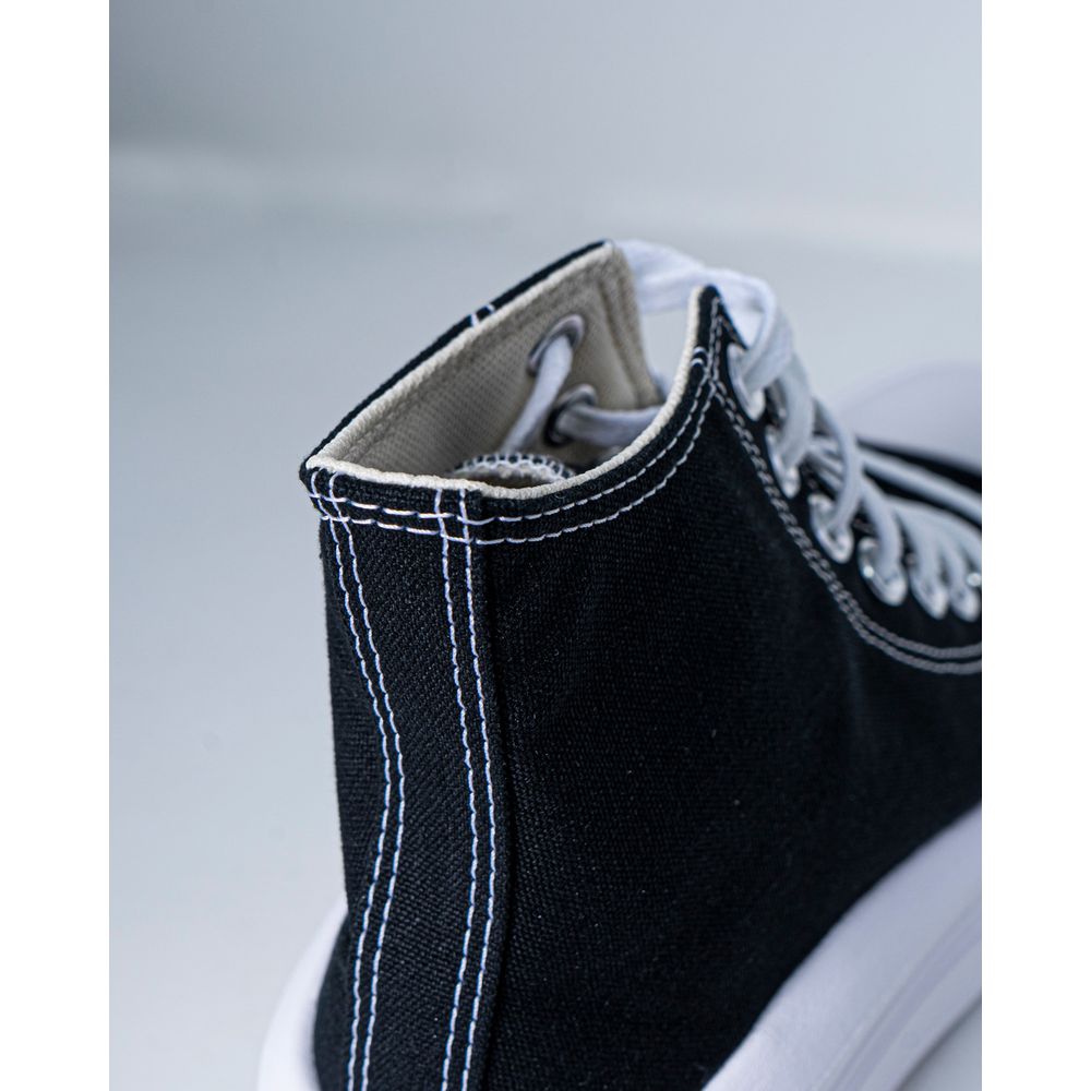 Converse Black Cotton Platform Women's Sneakers