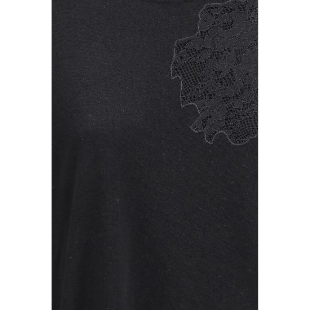 Max Mara Black Silk Women's Sweatshirt