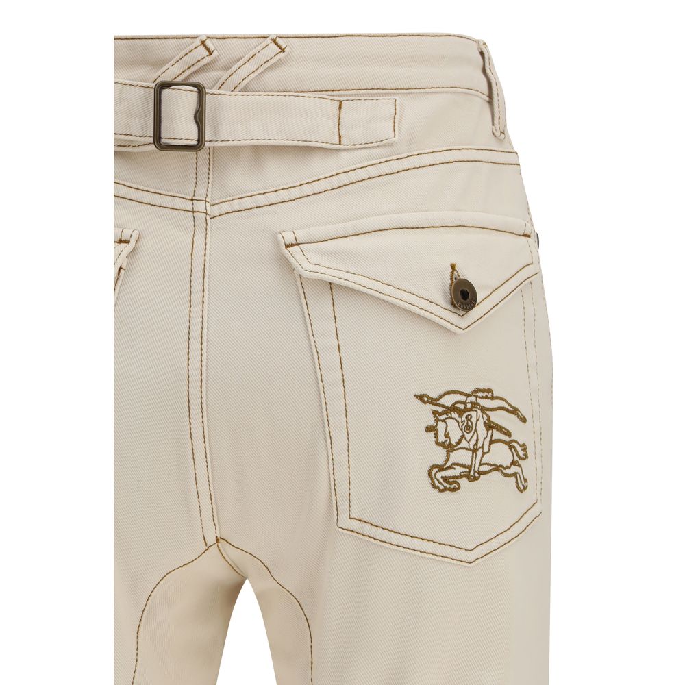 Burberry Beige Cotton Bootcut Women's Jeans