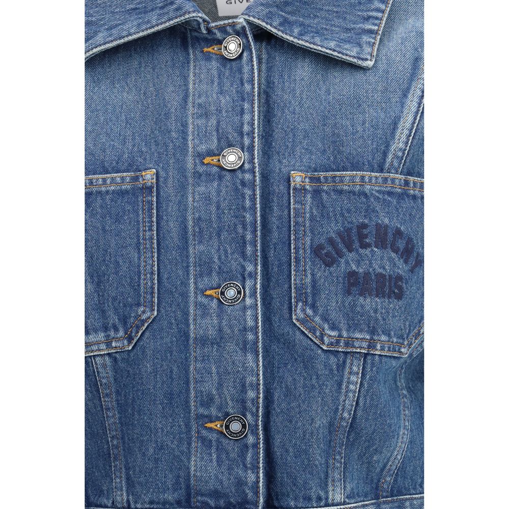 Givenchy Blue Cotton Denim Women's Jacket