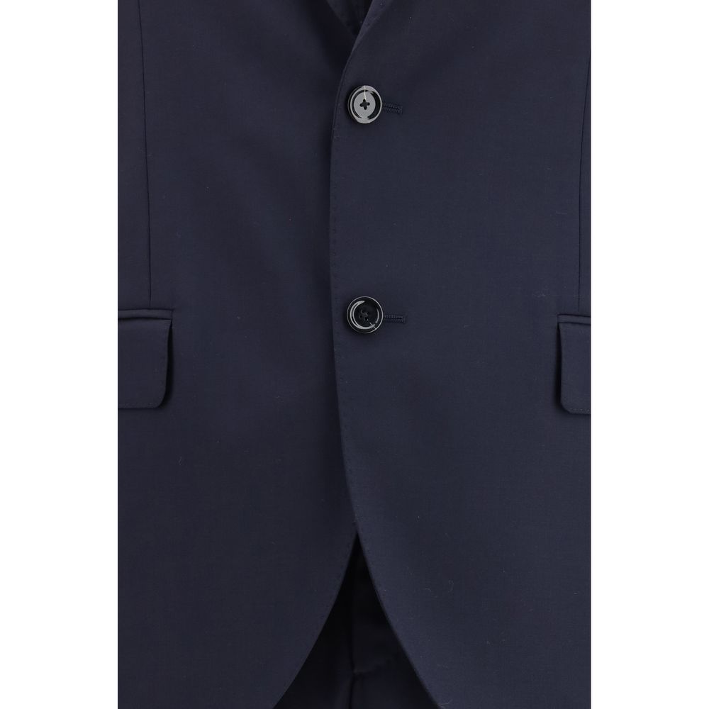 Lardini Blue Wool Two-Piece Men's Suit