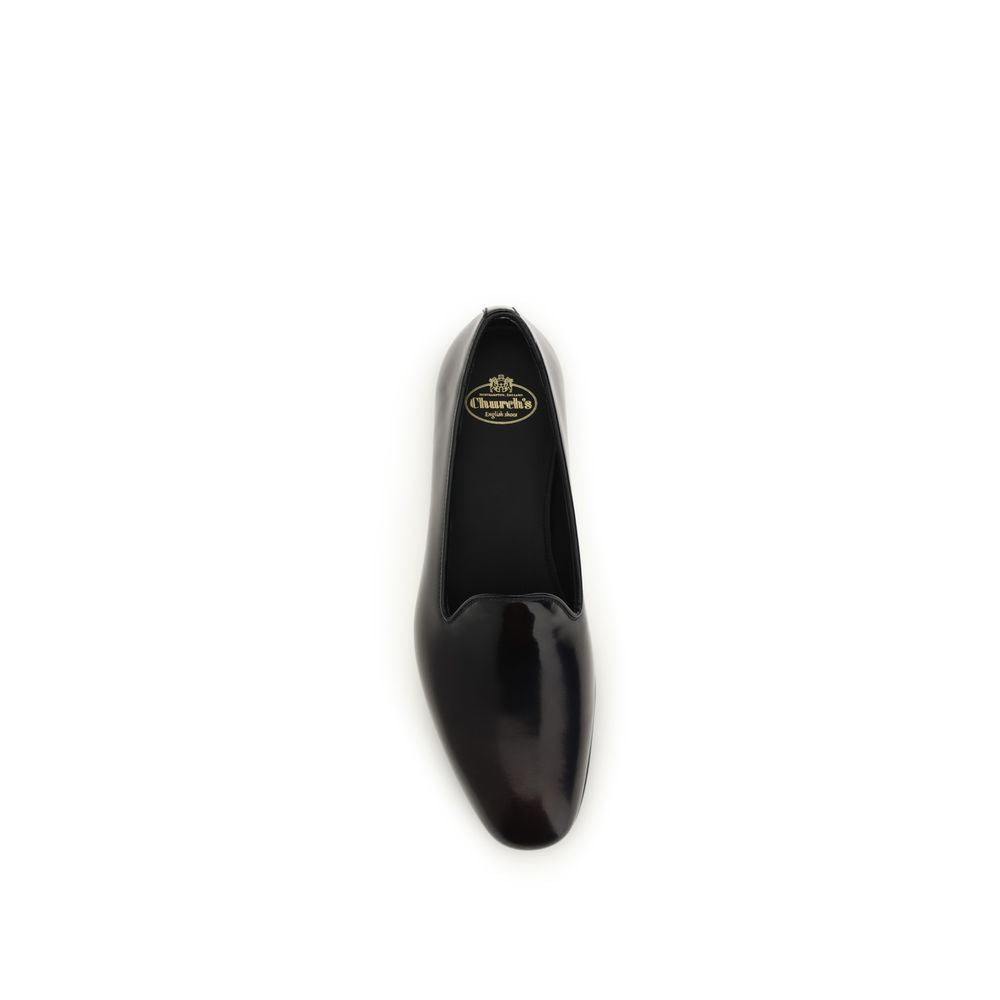 Church's Bordeaux Calf Leather Bos Taurus Slip-On Women's Loafers