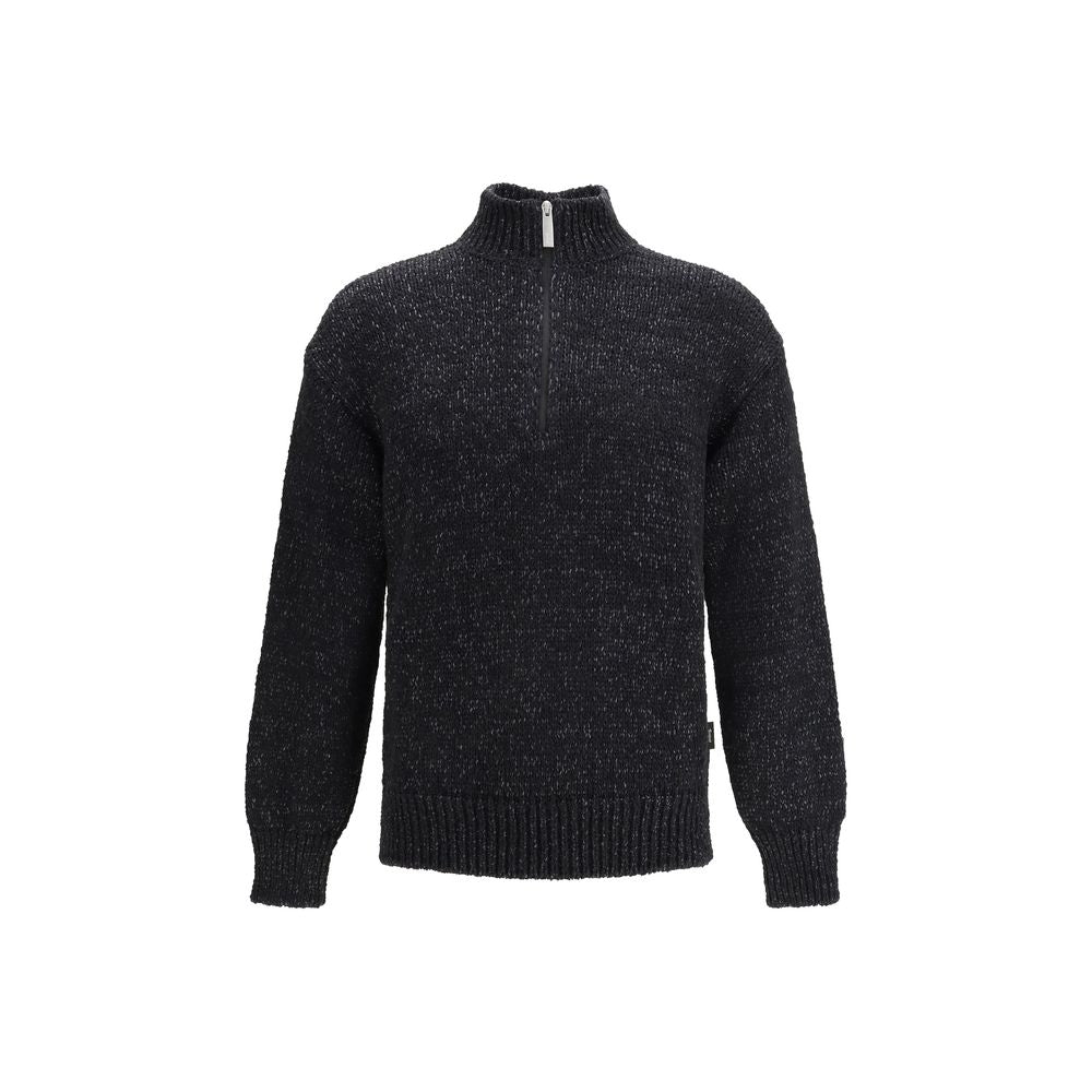 LAMINAR Black Cotton Men's Sweatshirt
