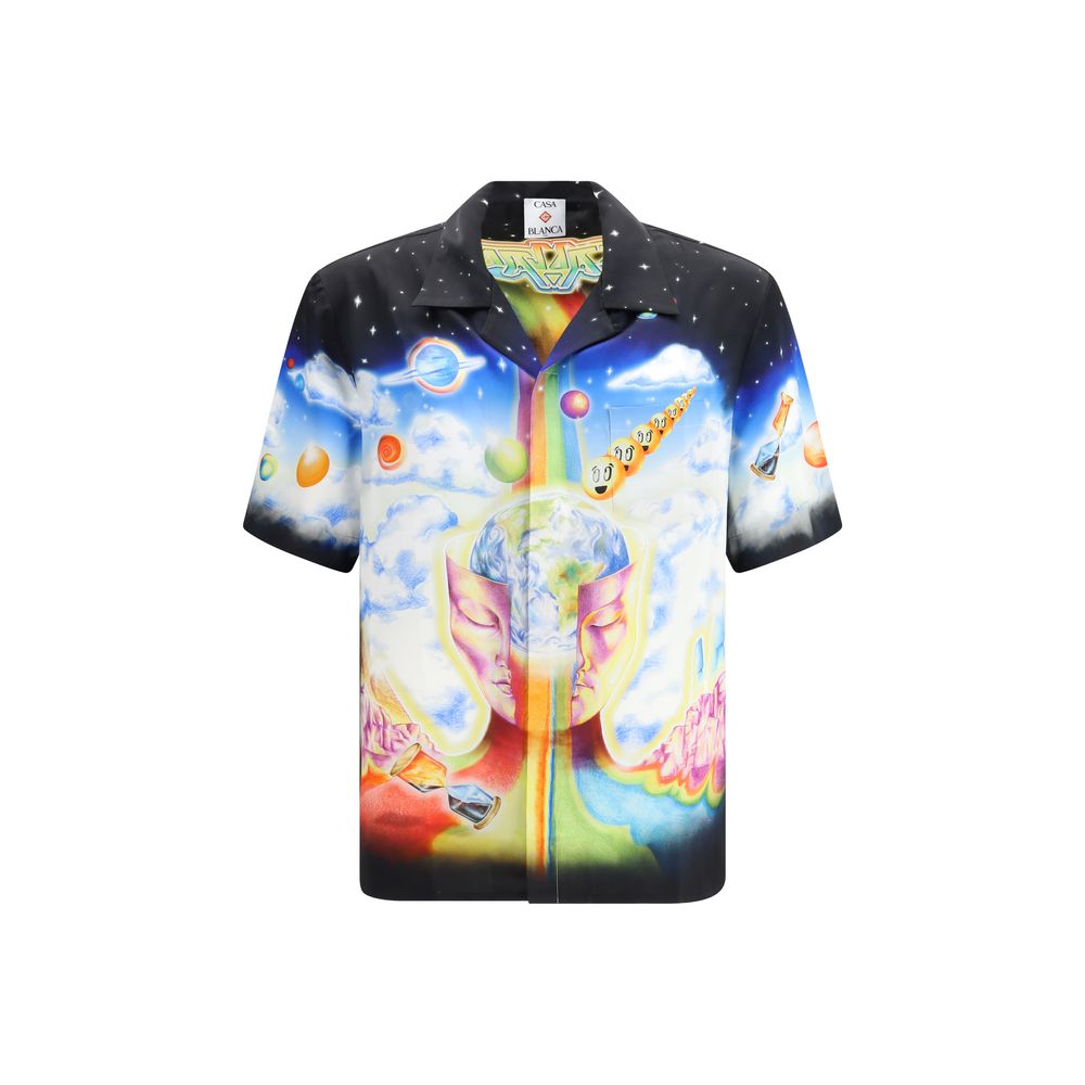 Casablanca Multicolor Silk Men's Shirt