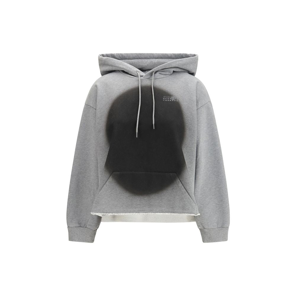 MM6 Gray Cotton Women's Sweatshirt