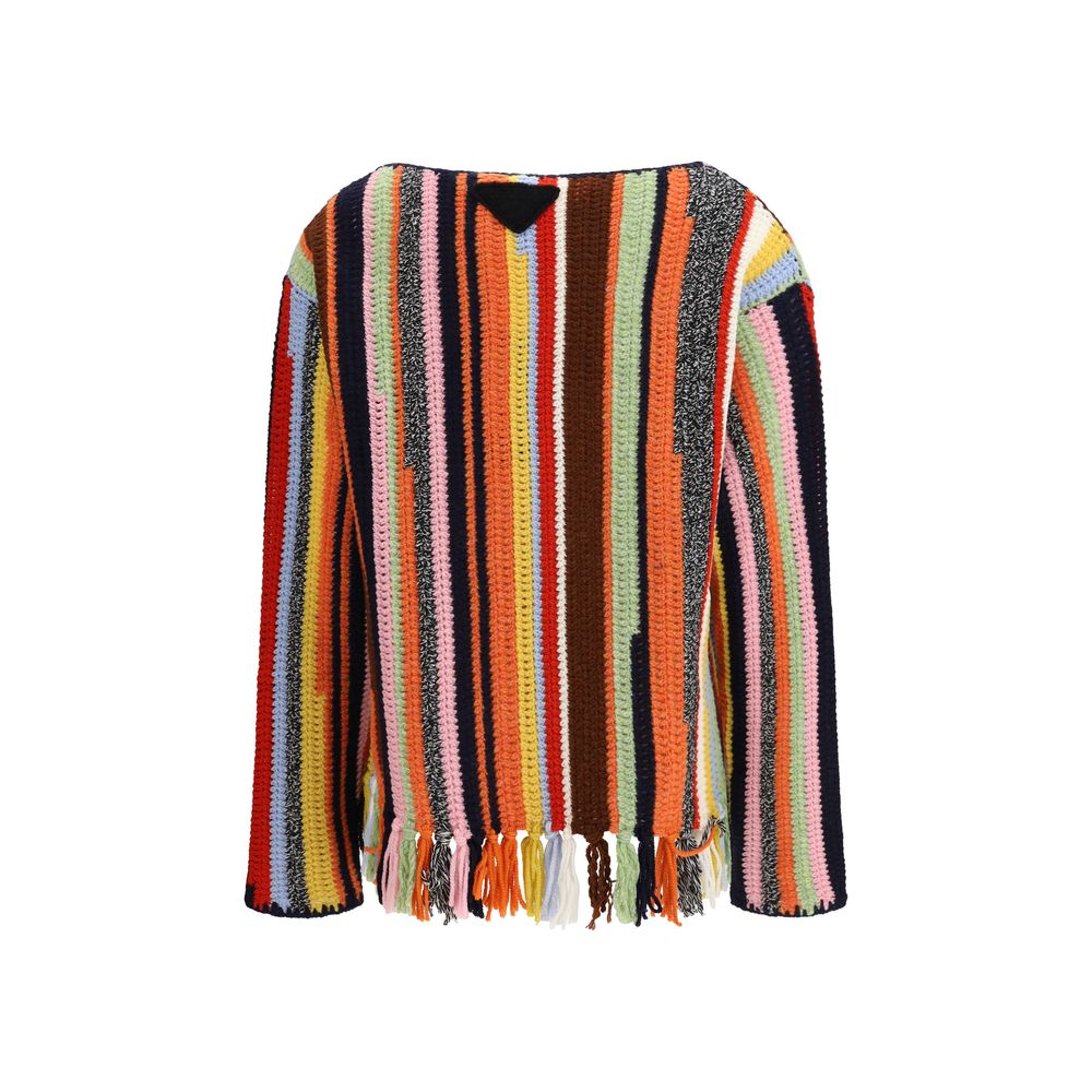 Prada Multicolor Wool Men's Sweatshirt
