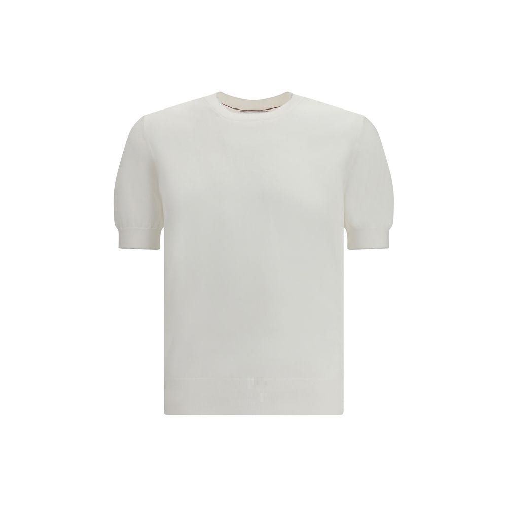 Brunello Cucinelli White Cotton Men's T-Shirt