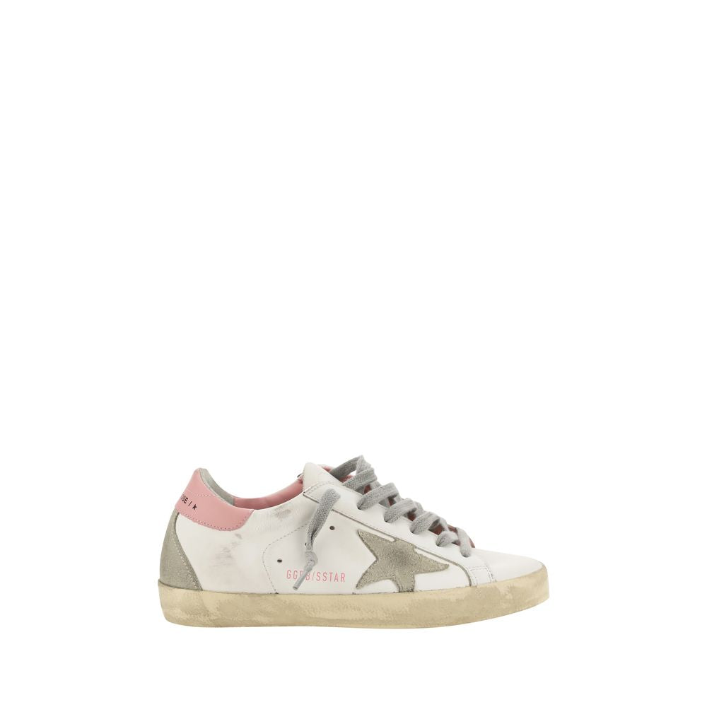 Golden Goose White Calf Leather Bos Taurus Low Top Women's Sneakers