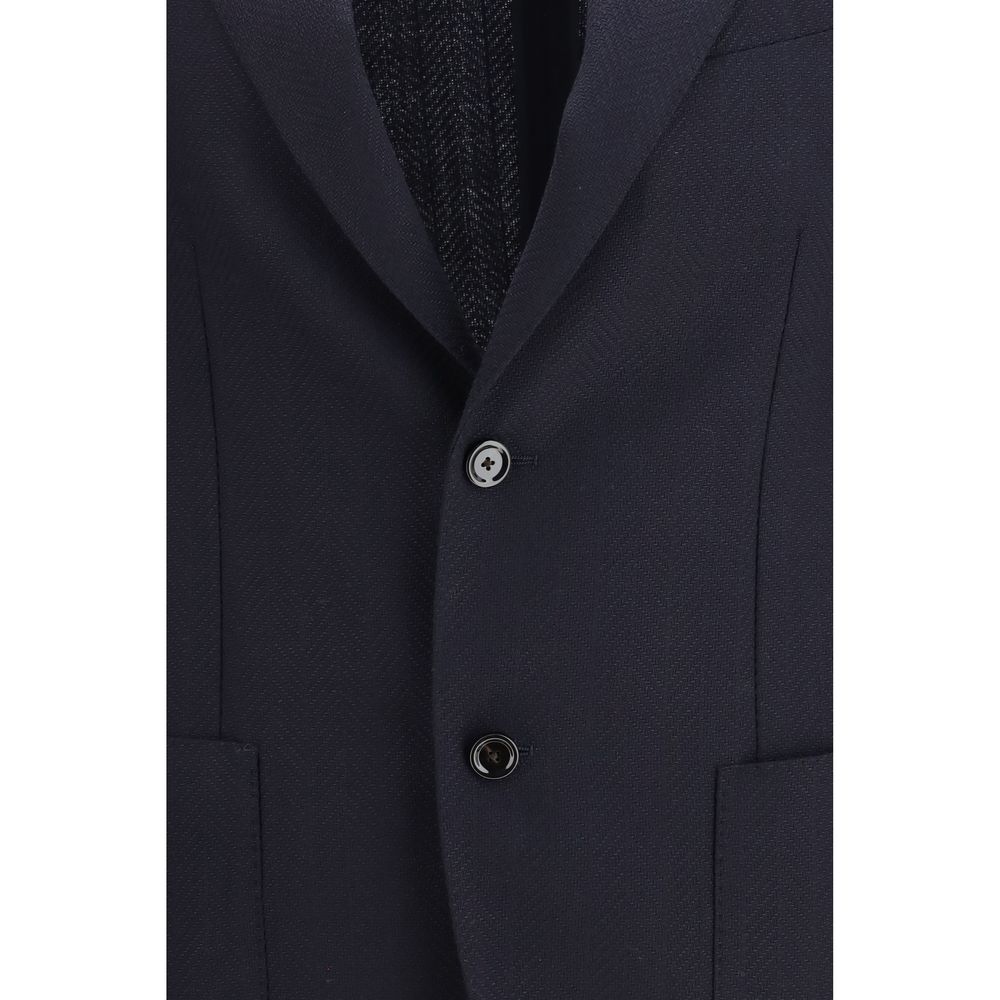 Lardini Blue Wool Men's Blazer