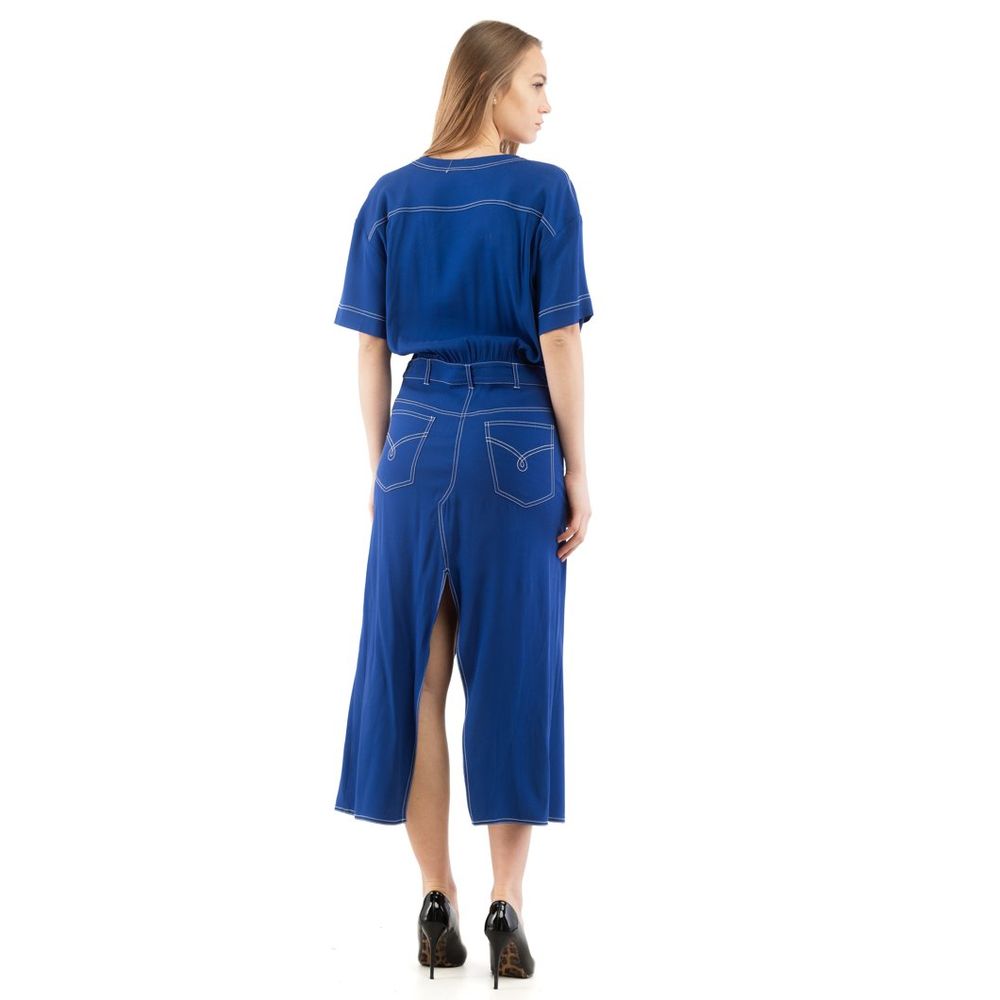 Moschino Multicolor Marabou Casual Women's Dress