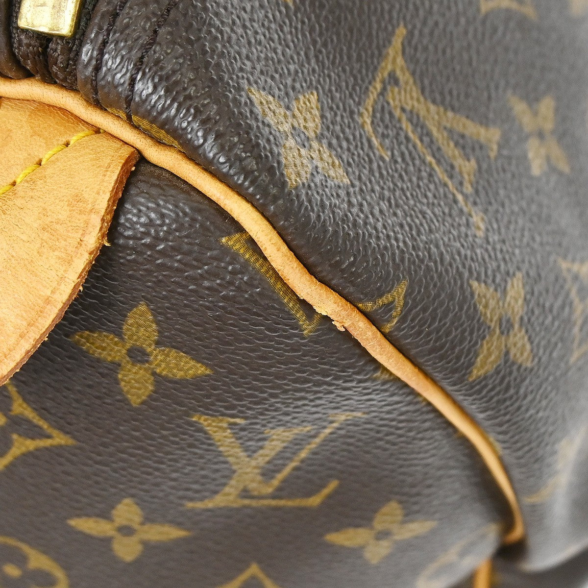 Louis Vuitton Keepall Monogram Brown Canvas Travel Bag Bag (Pre-Owned)