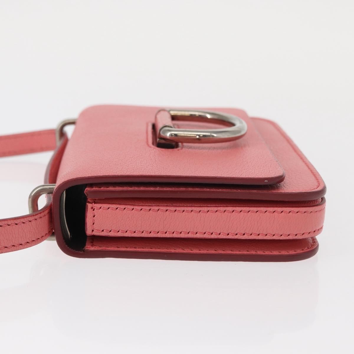 Burberry D-Ring Shoulder Leather Pink Leather Shoulder Bag Bag (Pre-Owned)