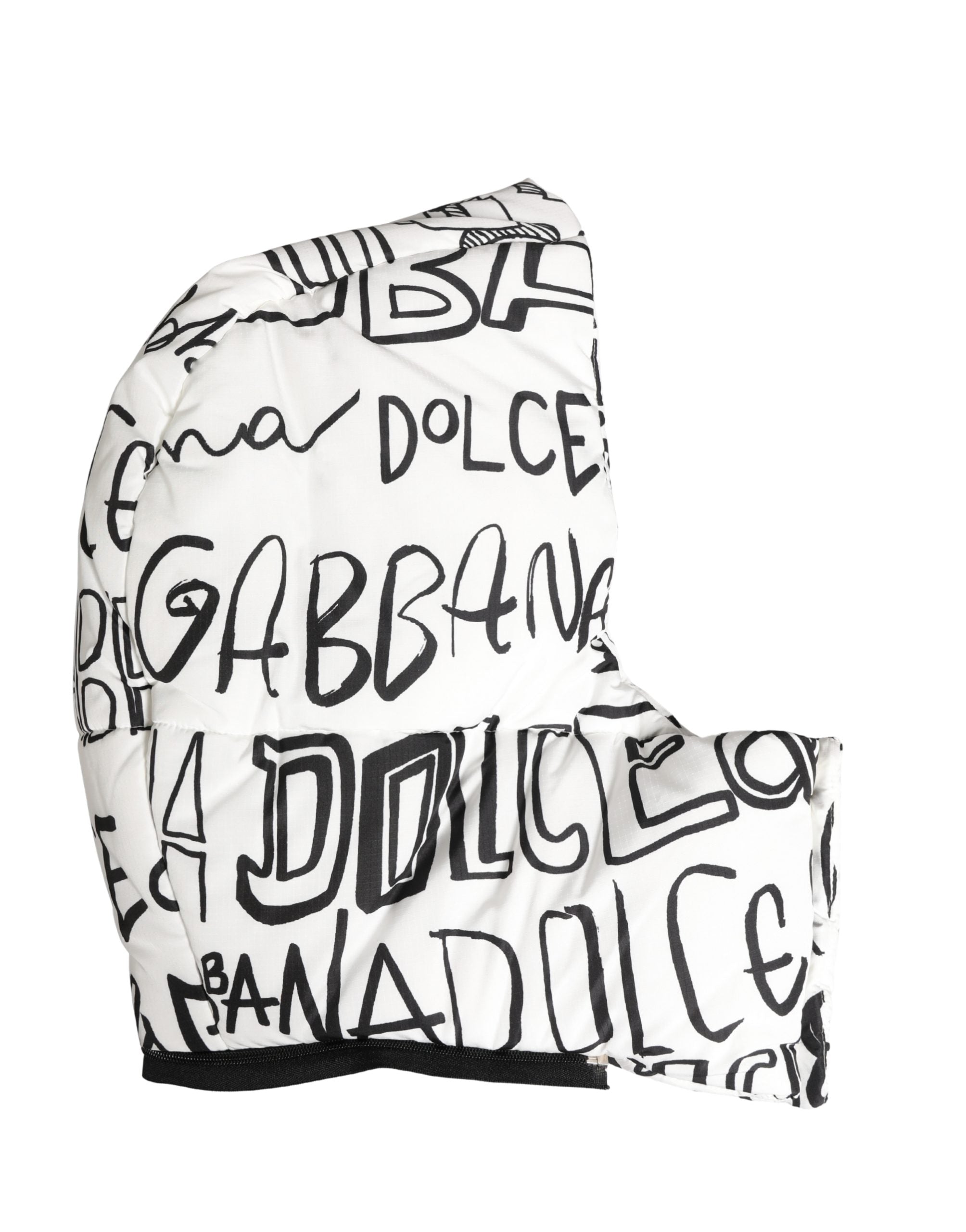 Dolce & Gabbana White Logo Print Whole Head Wrap Capello Men's Hat