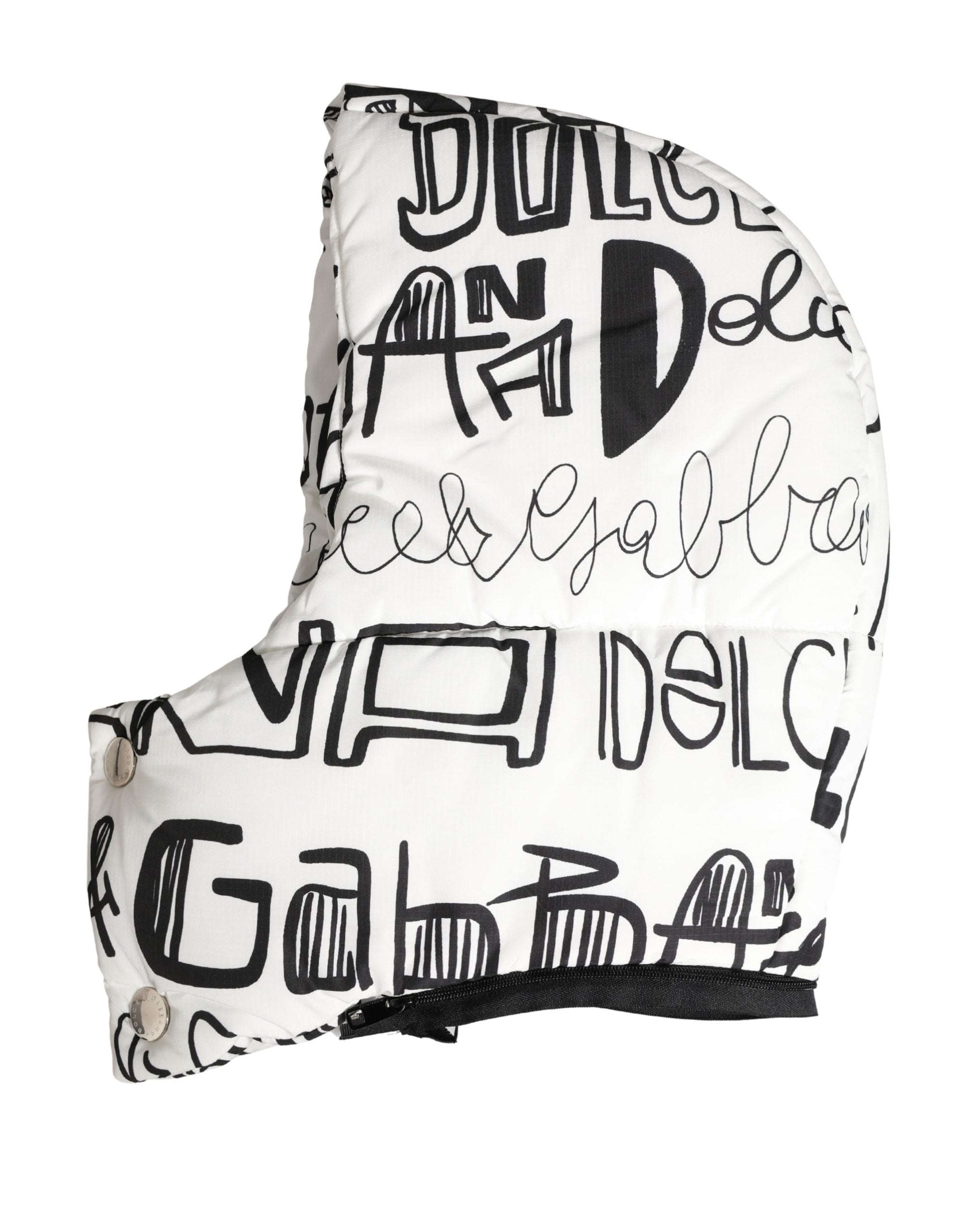 Dolce & Gabbana White Logo Print Whole Head Wrap Capello Men's Hat