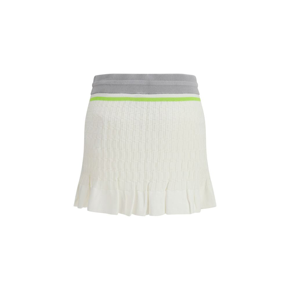 Casablanca White Cotton Mini Women's Skirt