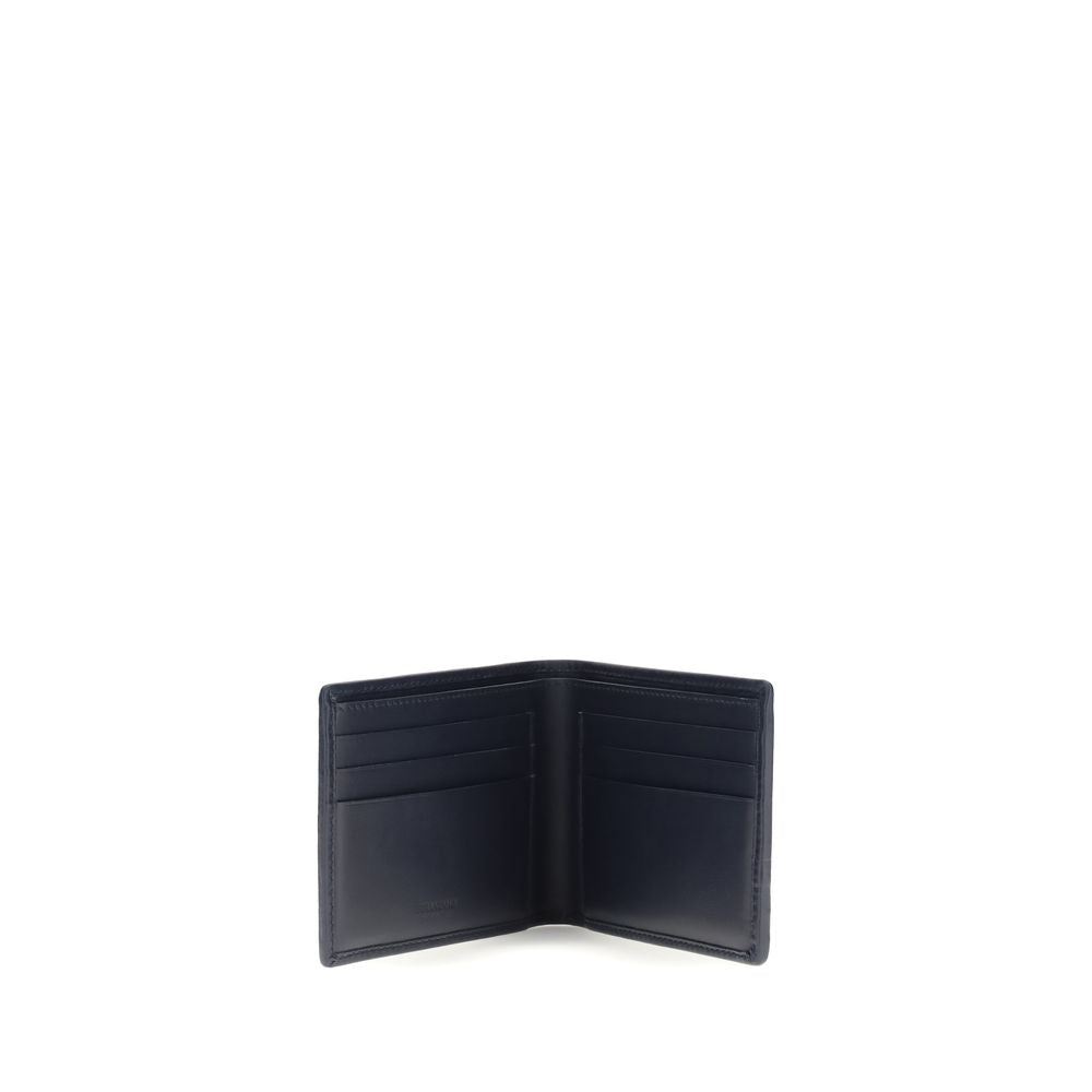 Ferragamo Gray Calf Leather Bos Taurus Men's Wallet