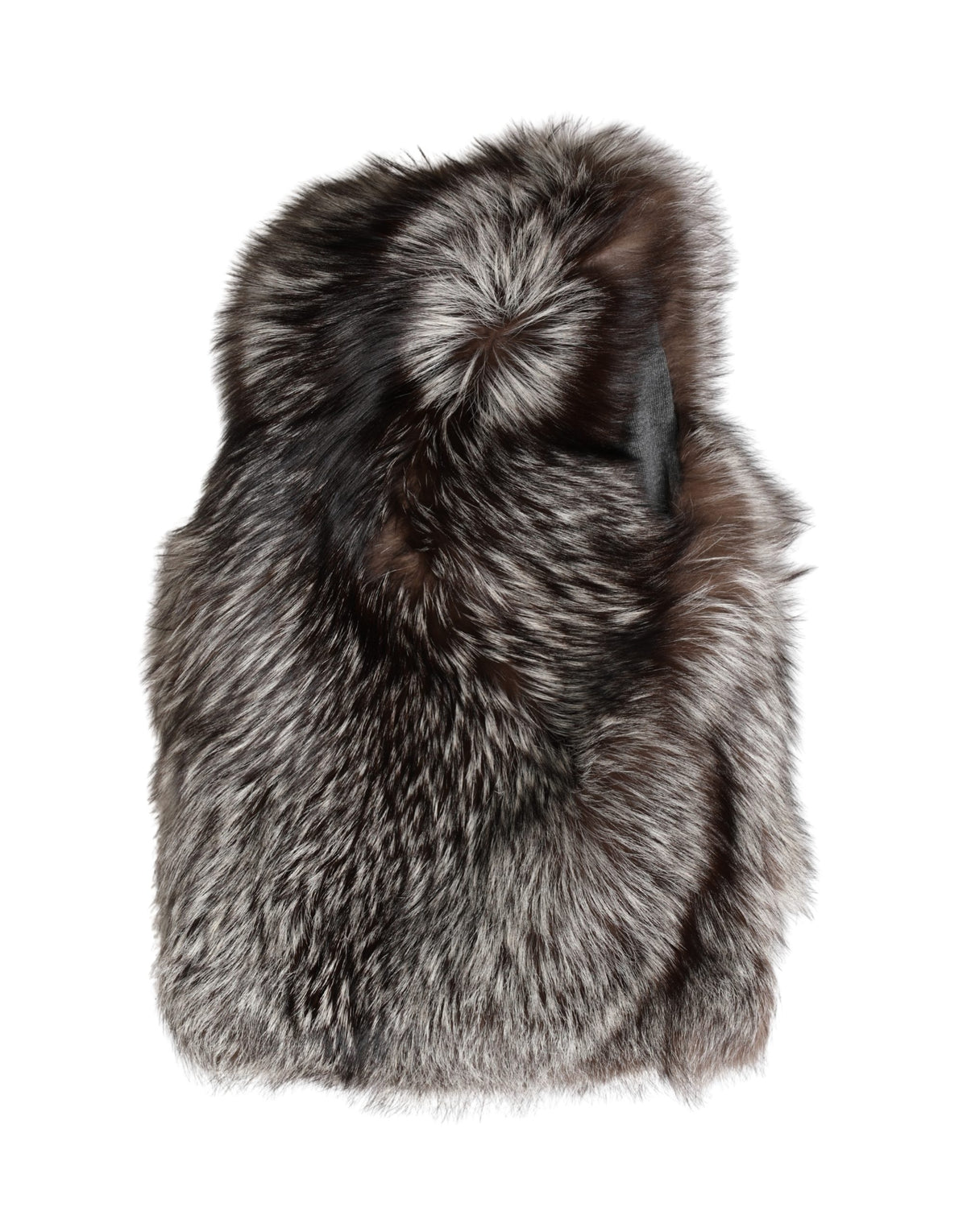 Dolce & Gabbana Brown Faux Fur Whole Head Wrap Capello Women's Hat