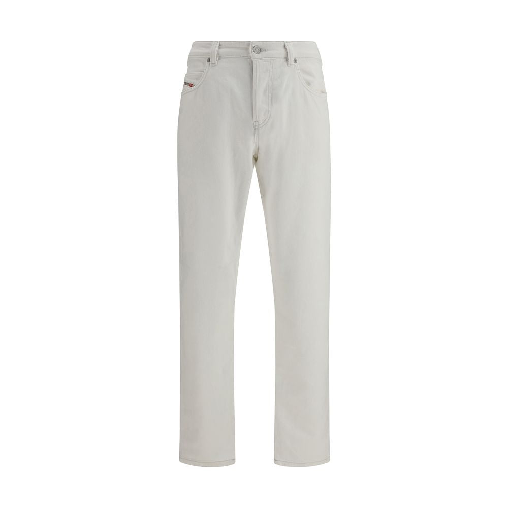 Diesel White Cotton Slim Fit Men's Jeans