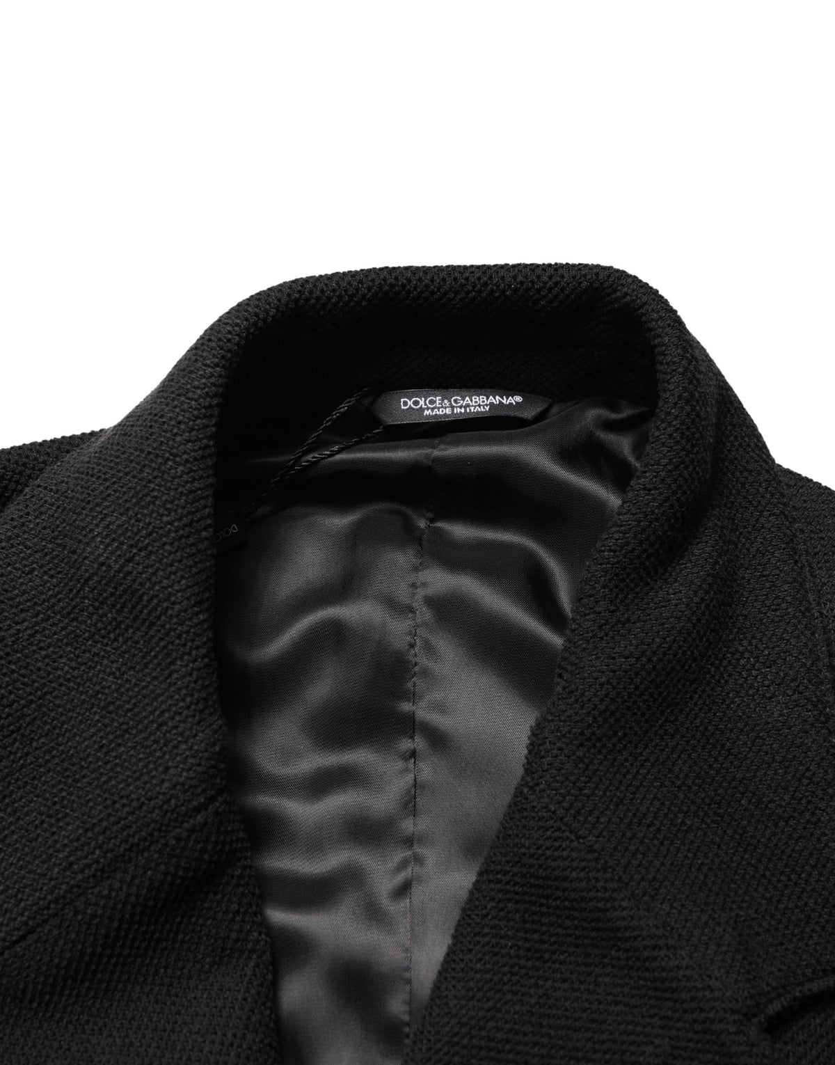 Dolce & Gabbana Black Double Breasted 2 Buttons Suit Men's Jacket