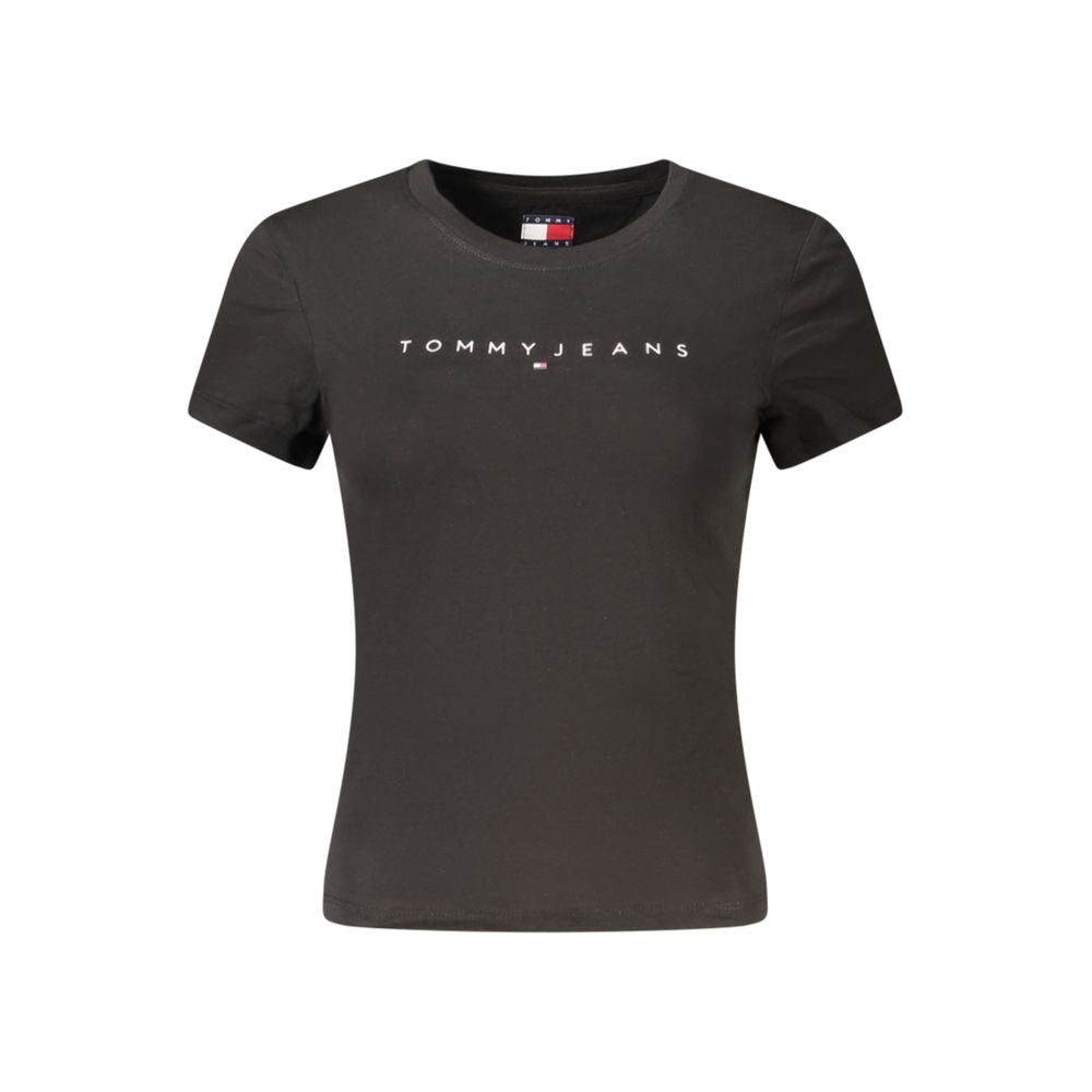 Tommy Hilfiger Black Cotton Women Women's T-Shirt