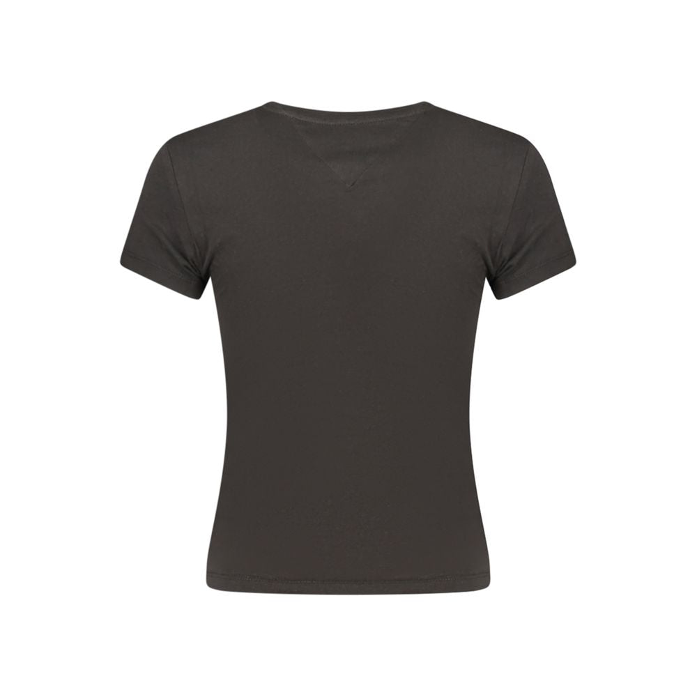 Tommy Hilfiger Black Cotton Women Women's T-Shirt