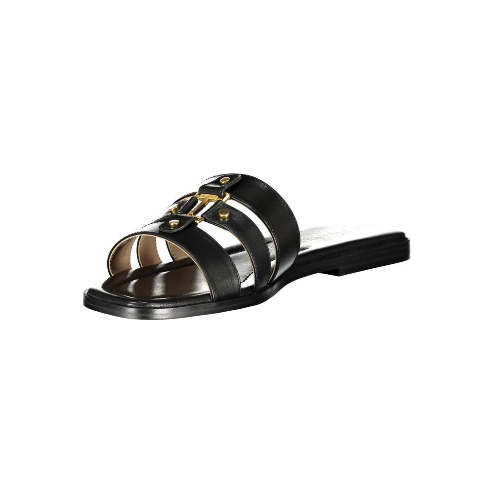 Twinset Black Leather Women's Women's Sandal