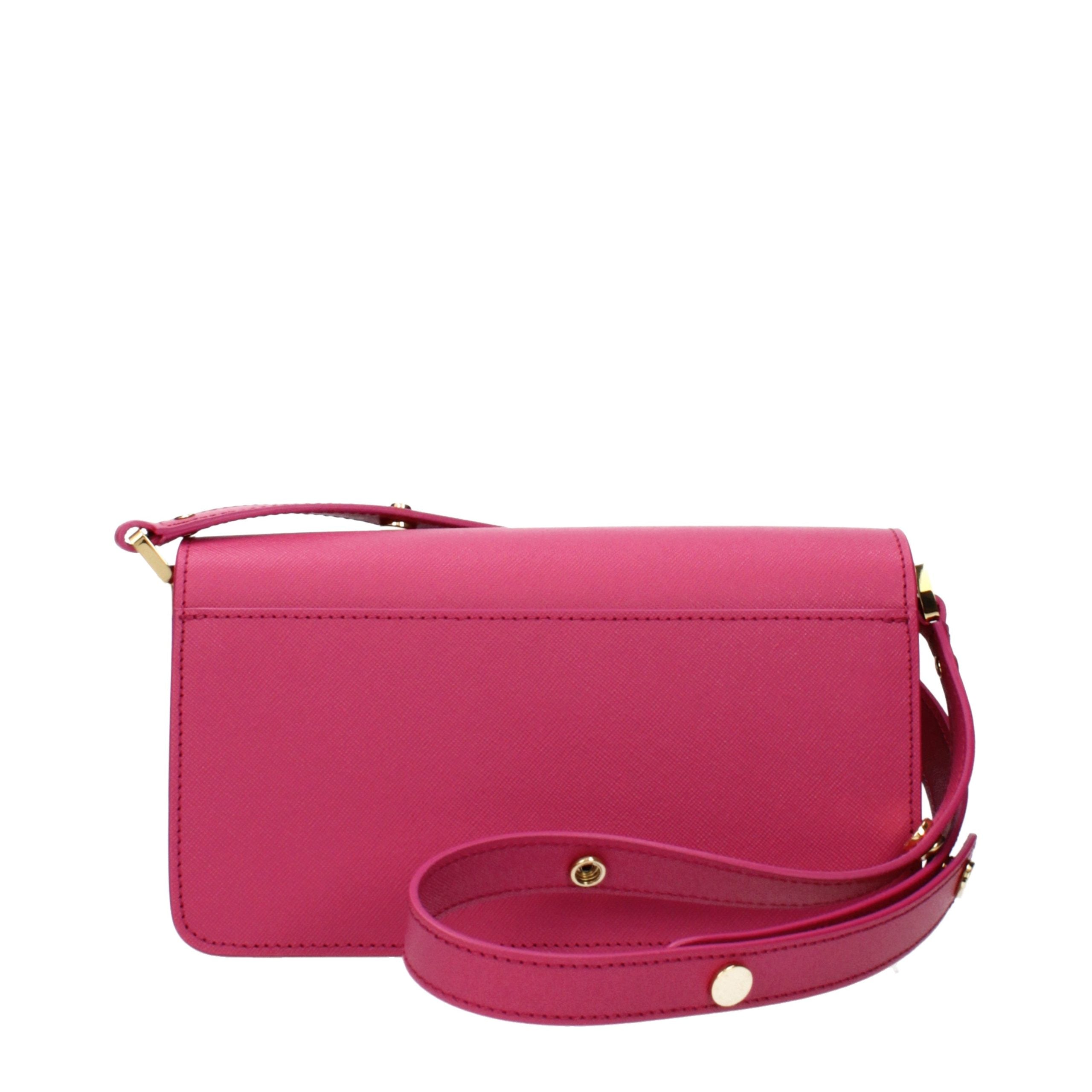 Marni Pink Leather Shoulder Women's Bag
