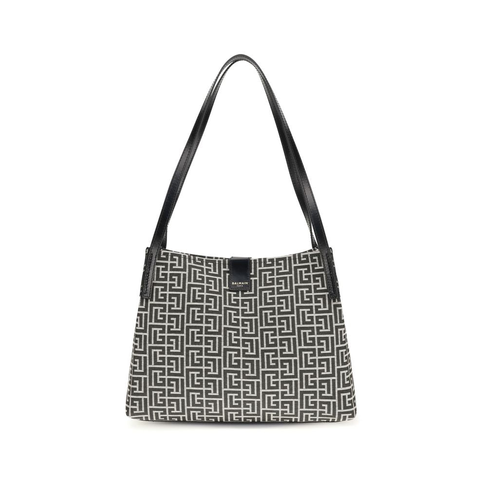 Balmain Black Cotton Shoulder Women's Bag