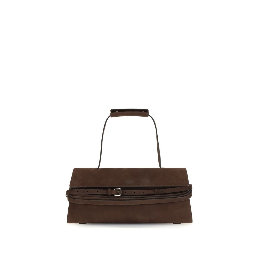 Moschino Brown Calf Leather Bos Taurus Shoulder Women's Bag