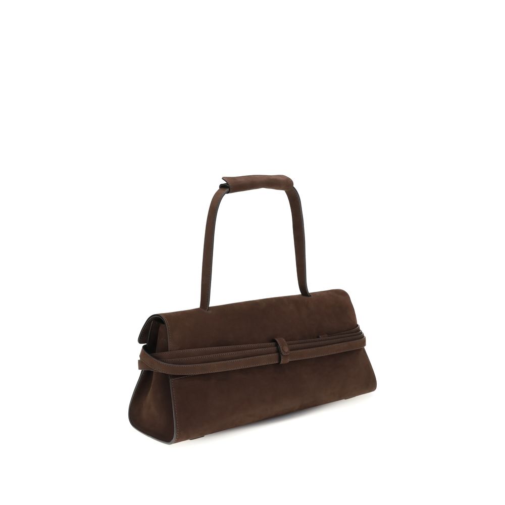 Moschino Brown Calf Leather Bos Taurus Shoulder Women's Bag